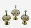 Handcrafted display in copper & crystal for chocolates, candies.