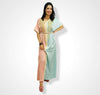 Moroccan Kaftan in silk fabric with embroidery and beading
