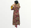 Moroccan djellaba Maalem handmade in Crepe fabric with beading