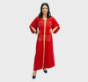 Moroccan Maalem Djellaba in Crepe fabric with beading