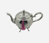 Théière à thé berrad marocaine artisanal en cuivre argente sytle ballon