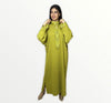 Moroccan abaya in Georgette crepe fabric with debbana embroidery & beading 