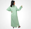 Artisanal Moroccan Djellaba in Crepe Fabric with embroidery and beading