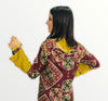 Moroccan djellaba Maalem handmade in Crepe fabric with beading