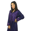 Moroccan artisan jellaba in mlifa fabric with zemmouri embroidery