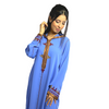 Moroccan Artisanal Djellaba with "Sfifa Mrama" and Maalem embroidery