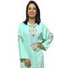 Moroccan artisanal djellaba makhzania style with beadwork embroidery
