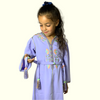 Moroccan craft caftan in embroidery with majdoul for girls