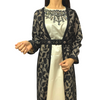 Ensemble robe de soirée et kimono avec touche marocaine