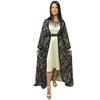 Ensemble robe de soirée et kimono avec touche marocaine