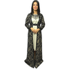 Ensemble robe de soirée et kimono avec touche marocaine