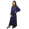 Moroccan artisan jellaba in mlifa fabric with zemmouri embroidery