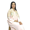 Moroccan Artisanal Jellaba in Georgette crepe fabric with beadwork embroidery