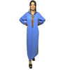 Moroccan Artisanal Djellaba with "Sfifa Mrama" and Maalem embroidery
