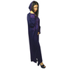 Moroccan artisan jellaba in mlifa fabric with zemmouri embroidery
