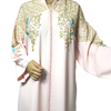 Moroccan Artisanal Jellaba in Georgette crepe fabric with beadwork embroidery