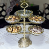 Handcrafted display in copper & crystal of 5 places