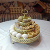 Artisanal 4 tier golden copper display stand for cakes, chocolate
