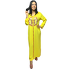 https://v2.langify-app.com/products/19449511#Moroccan artisanal djellaba in silk crepe fabric with sunny embroidery