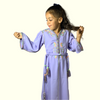 Moroccan craft caftan in embroidery with majdoul for girls