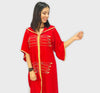Moroccan Maalem Djellaba in Crepe fabric with beading