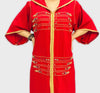 Moroccan Maalem Djellaba in Crepe fabric with beading