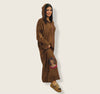 Djellaba Marocaine makhzaniya avec broderie style africaine