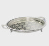 Tray Sinia Moroccan Round Artisanal silver