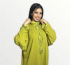 Moroccan abaya in Georgette crepe fabric with debbana embroidery & beading 