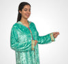 Jellaba Marocaine en Tissu mobra  travaillée avec mâalem