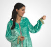Jellaba Marocaine en Tissu mobra  travaillée avec mâalem