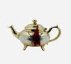 Moroccan artisanal tea teapot - silver tortoise style