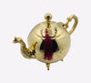 Moroccan Artisanal tea teapot - Berrad "Romy" style Doré Royal