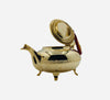 Moroccan Artisanal tea teapot, Berrad "CHARAF Style" in Silvered copper