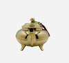 Moroccan Artisanal tea teapot, Berrad "CHARAF Style" in Silvered copper